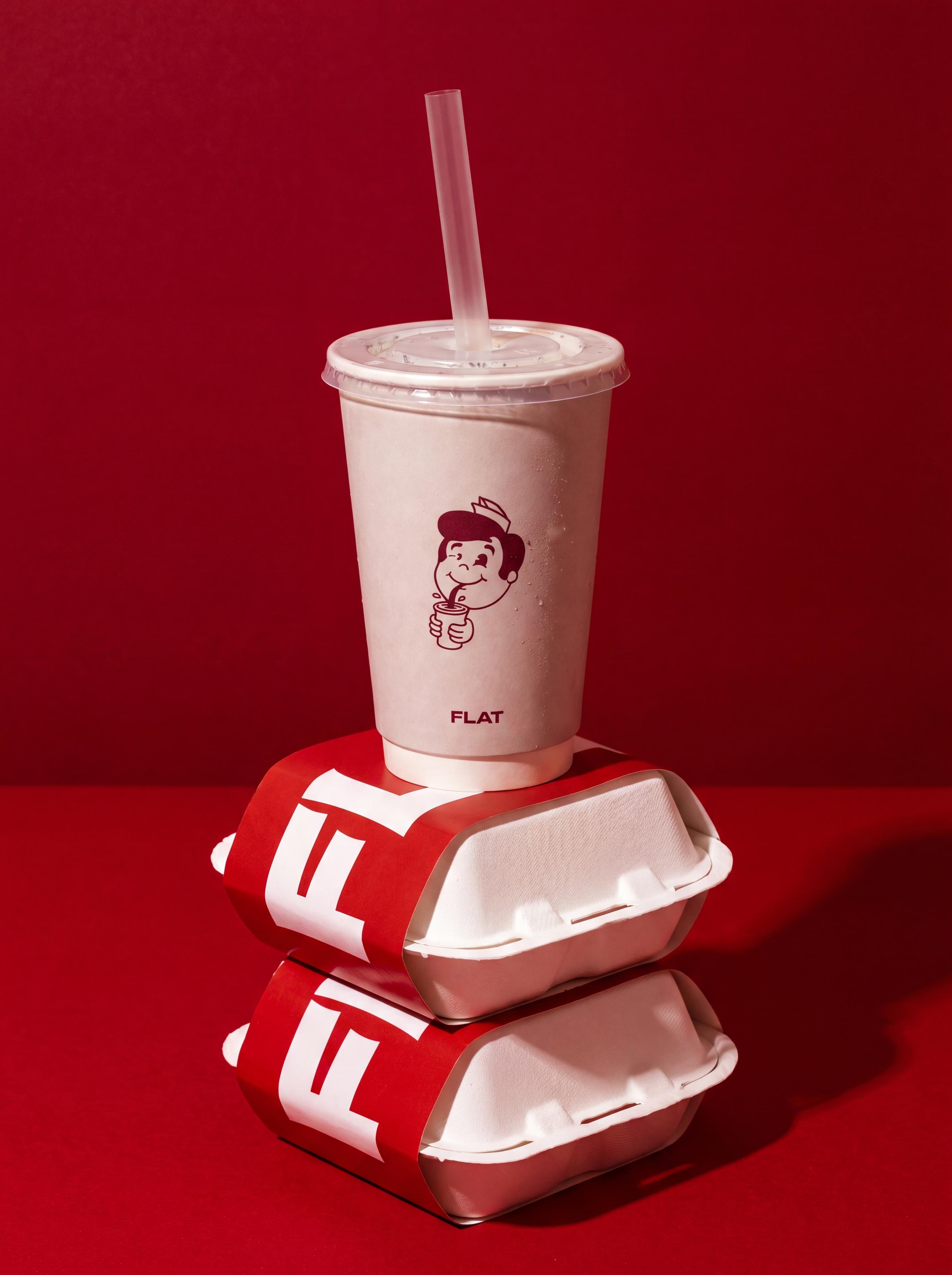 Flat milkshake